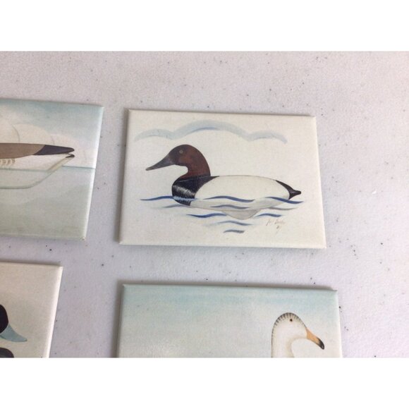 Joel Barber Duck Decoy Fridge Magnets Lot of 4 - Picture 3 of 7